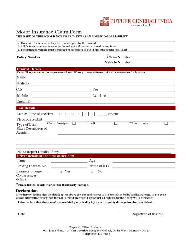 auto insurance letter of experience template