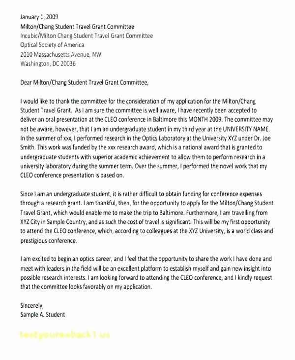 letter of commitment template for grant application