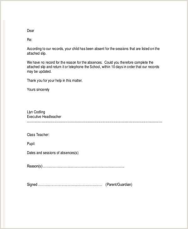 truancy letter template