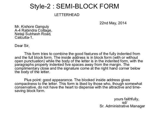 block style letter template