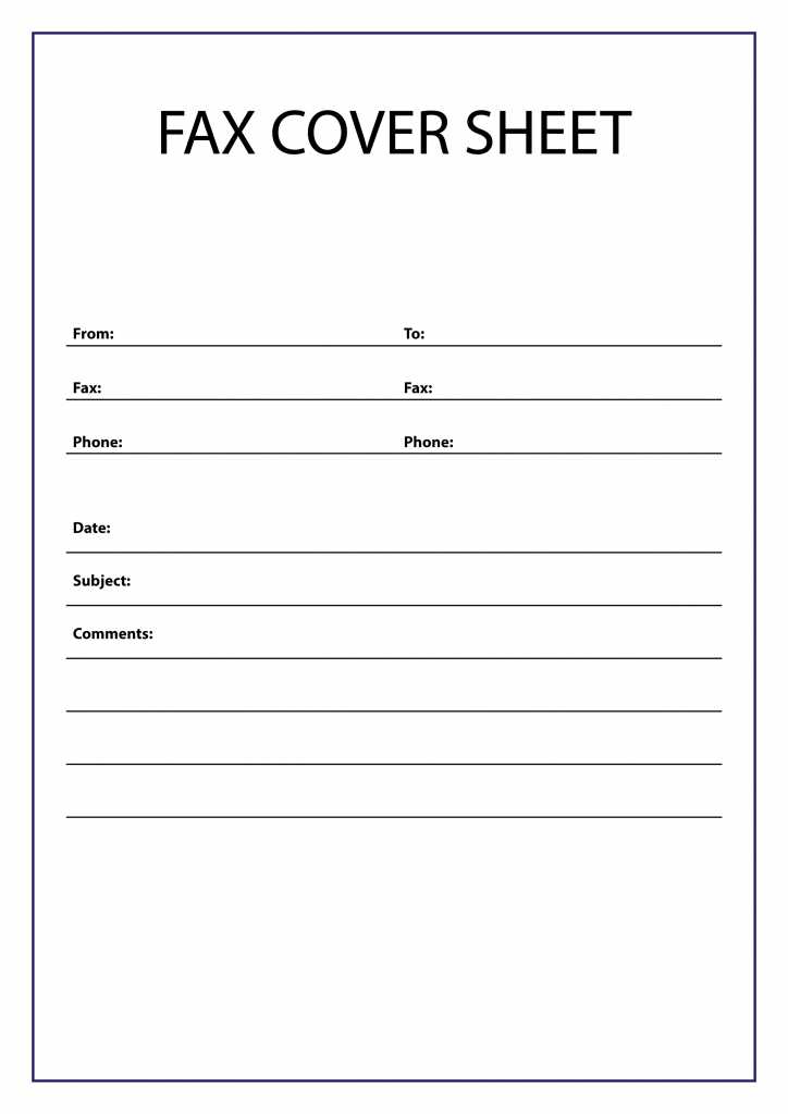 basic fax cover letter template