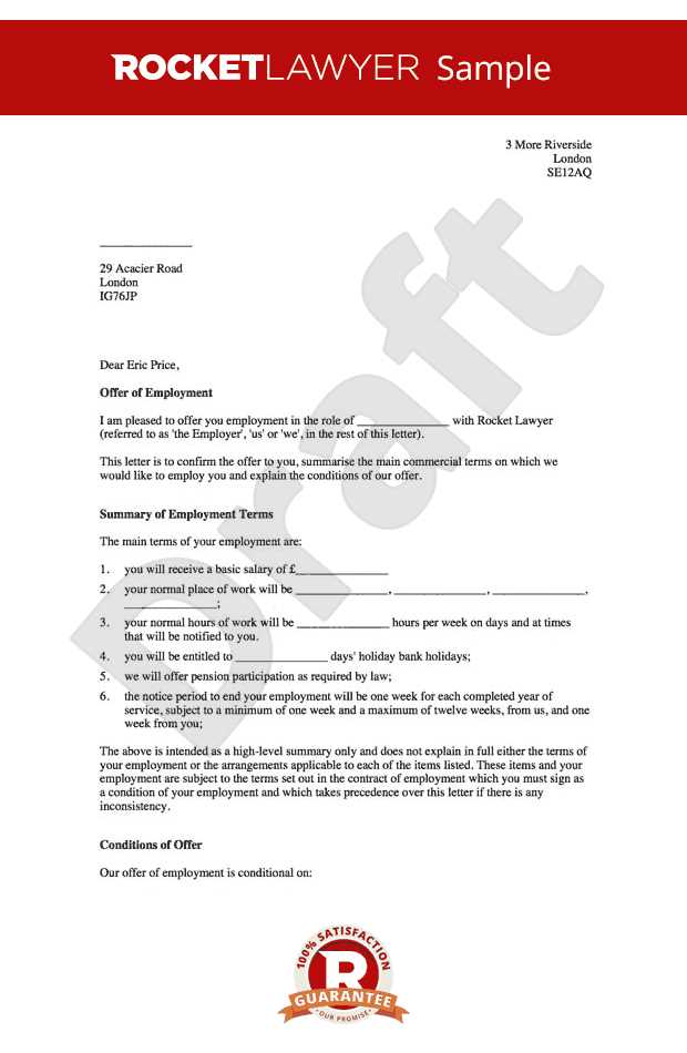 offer letter from employer template