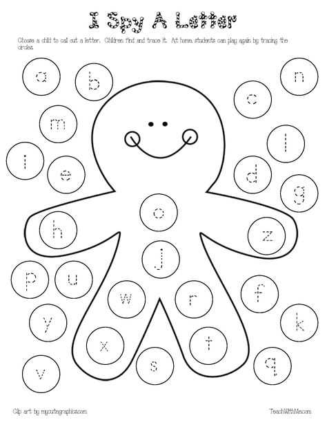 gingerbread man letter template