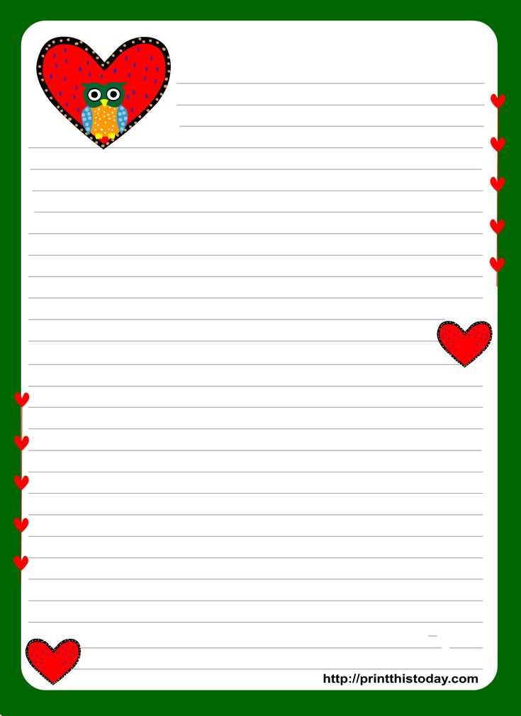 beautiful letter paper template