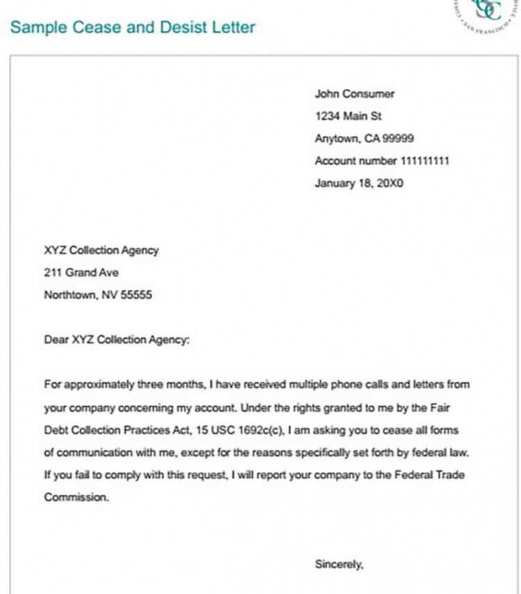 cease and desist letter templates