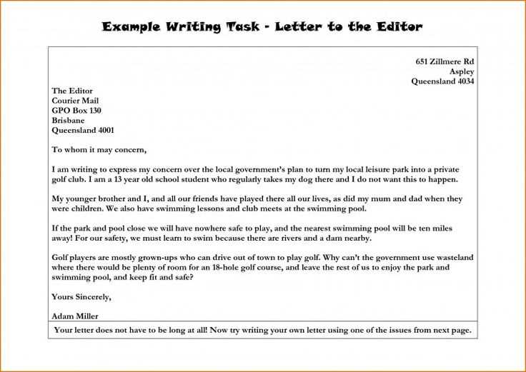 letter to government official template