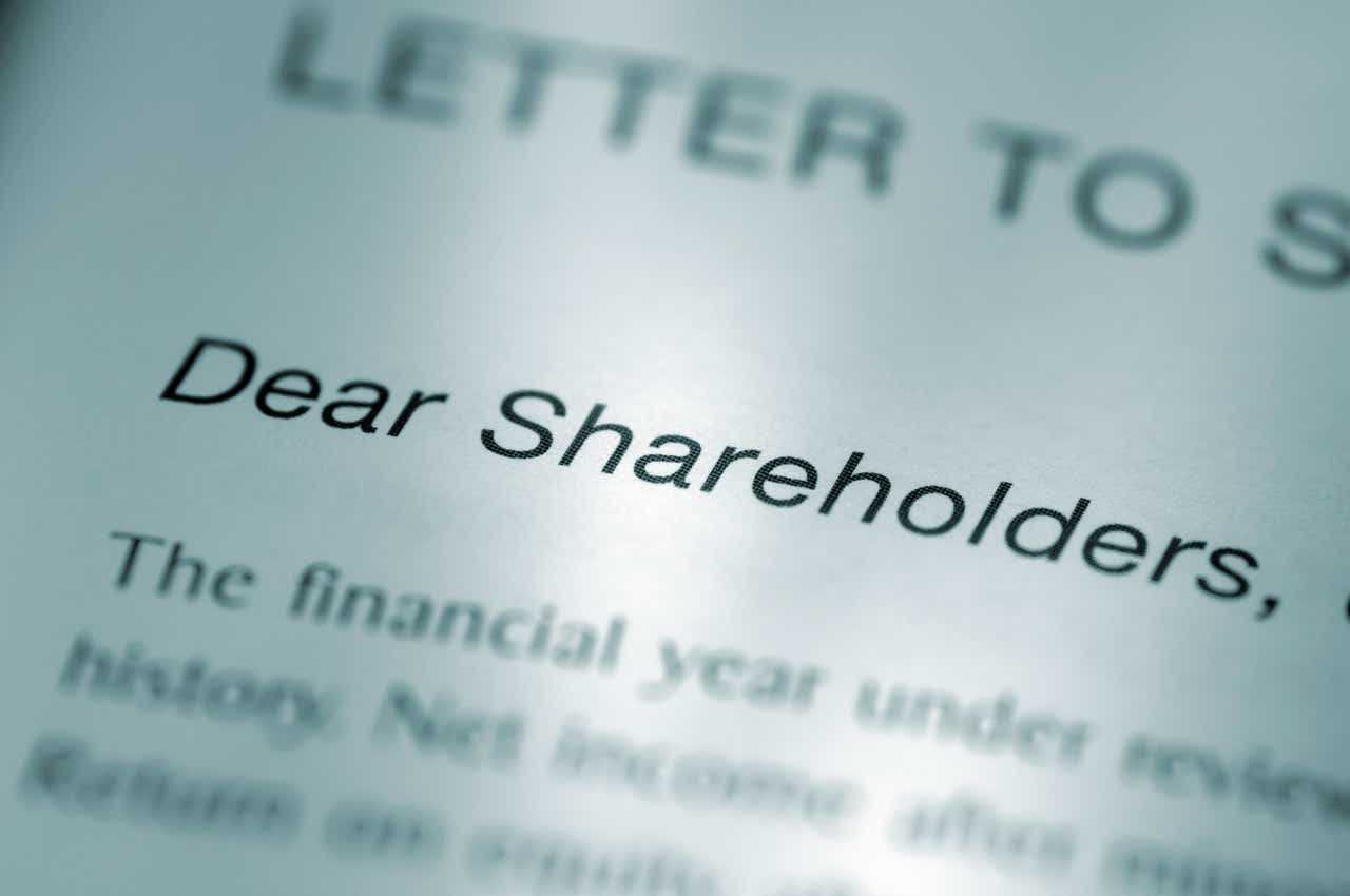 shareholder letter template