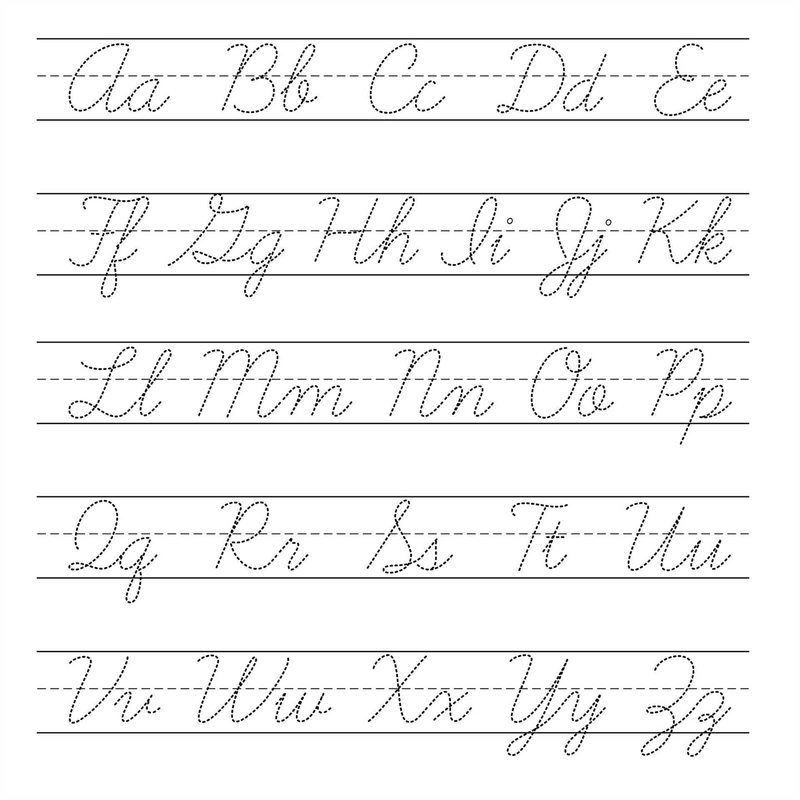 free printable cursive letter templates