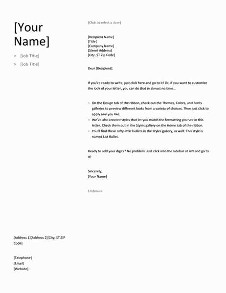 simple covering letter template
