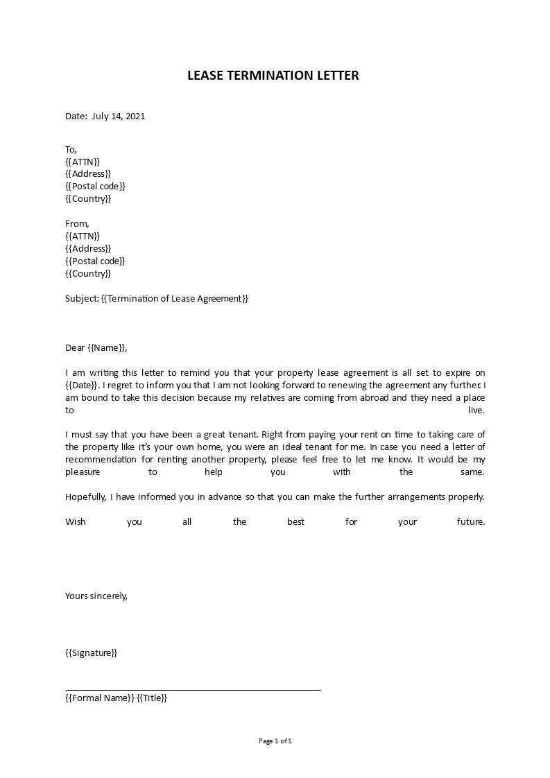 termination letter template alberta