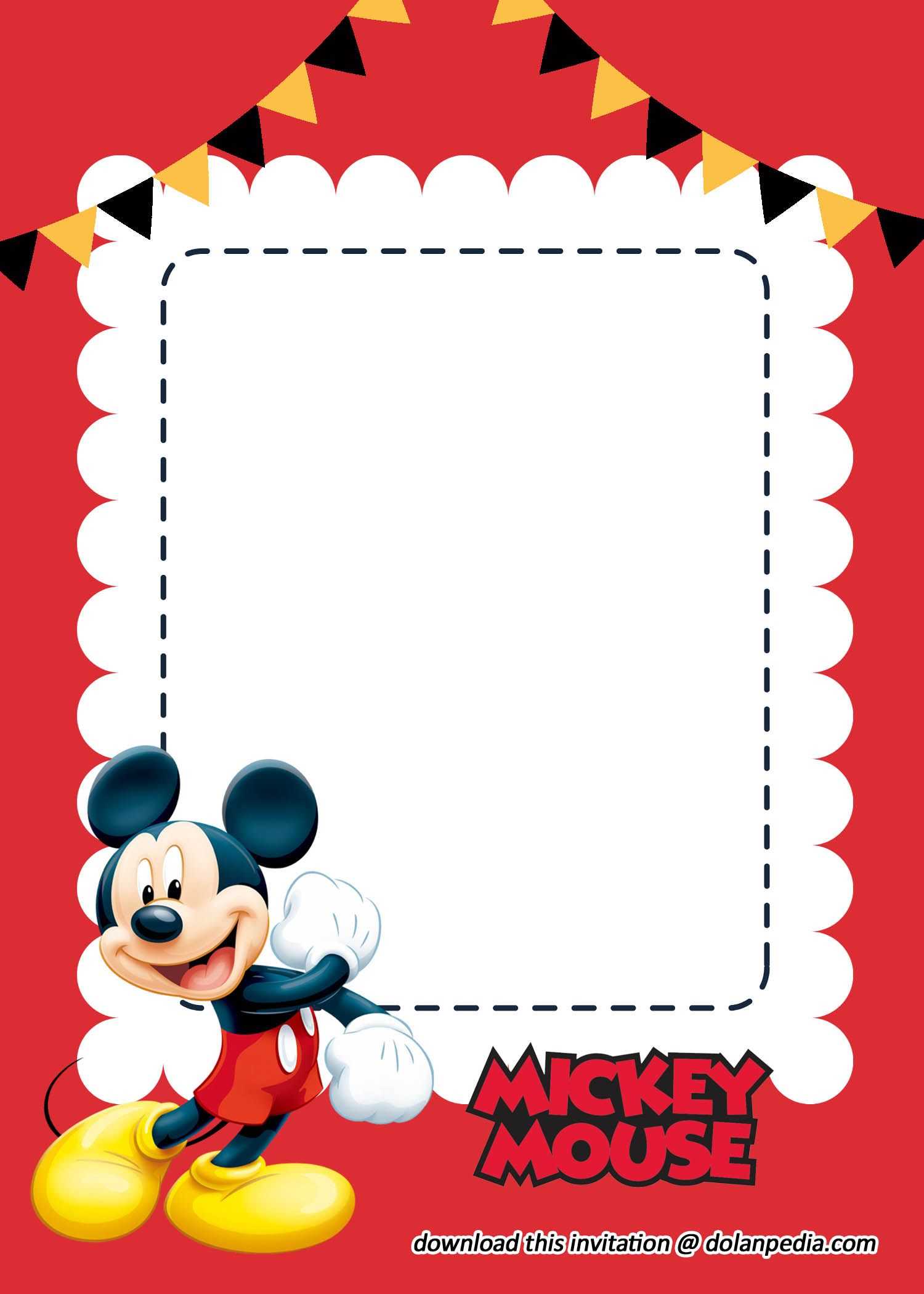 mickey letter template