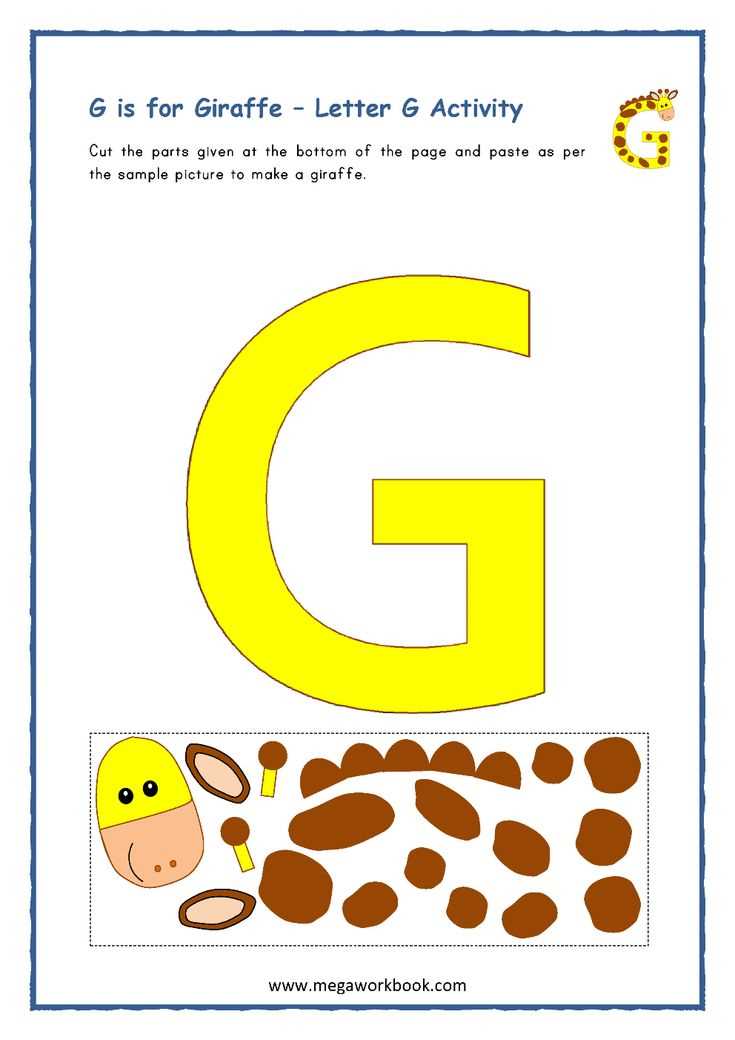 big letter g template