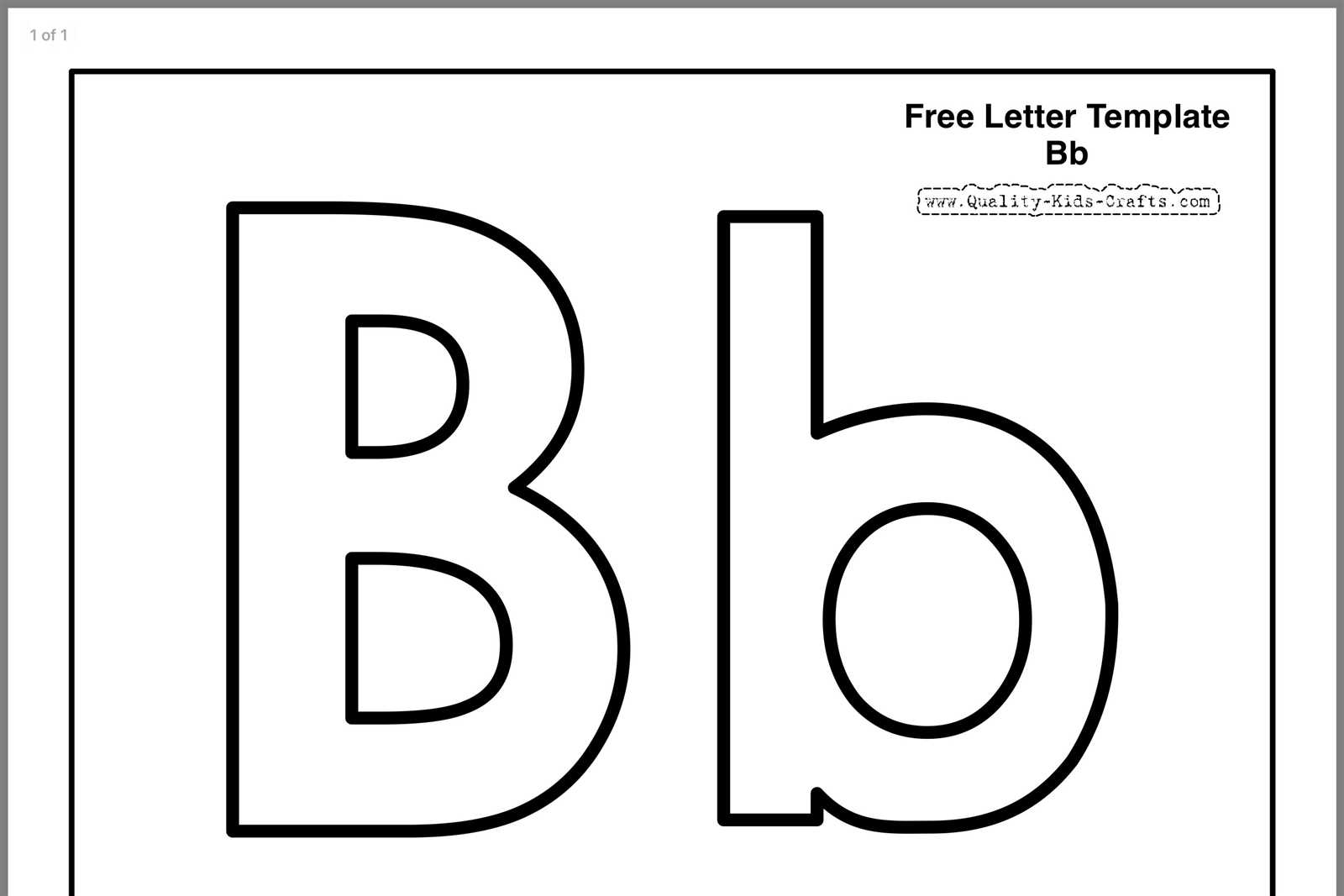 big letter templates to print