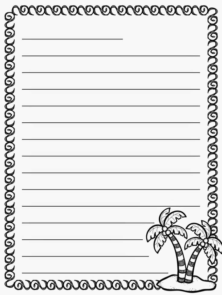 blank letter template for students