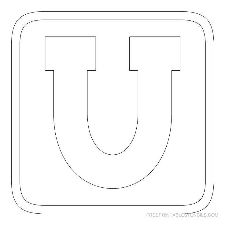 block letter a template