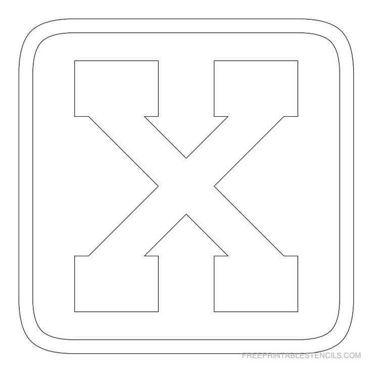 block letter k template