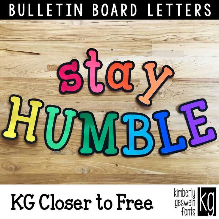 block letter templates for bulletin boards