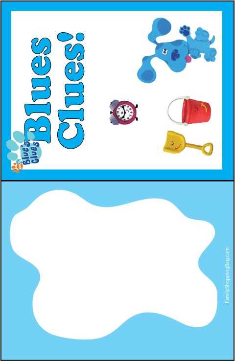 blues clues letter template