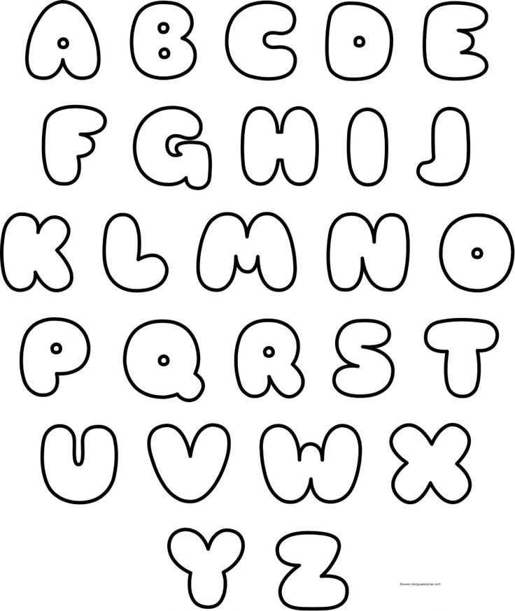 bubble letter template