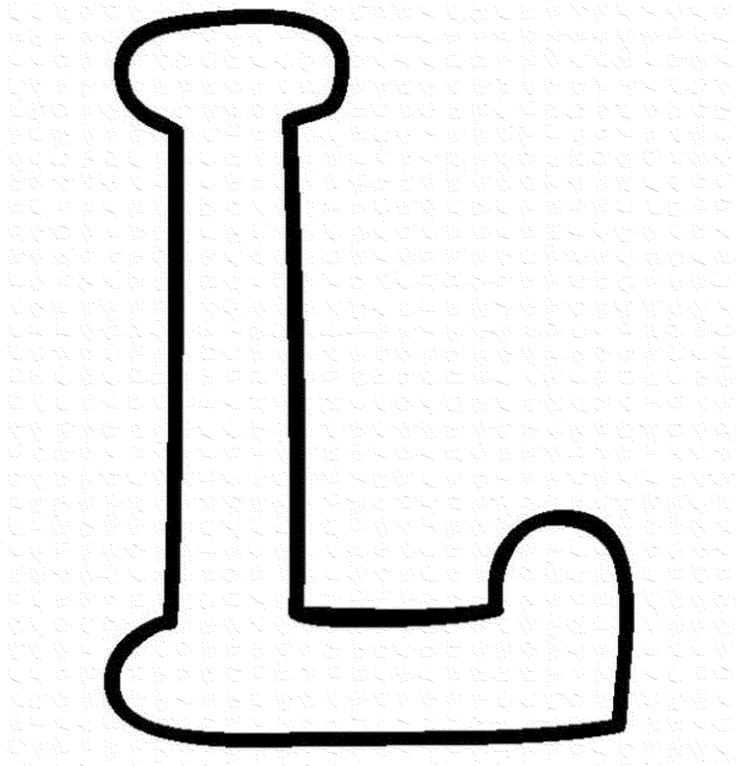 printable letter l template