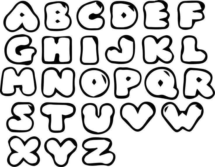 bubble letter templates