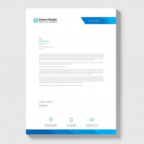 business letter head template