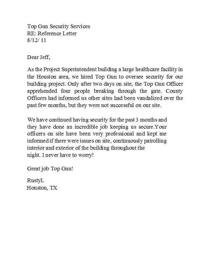 business to business reference letter template