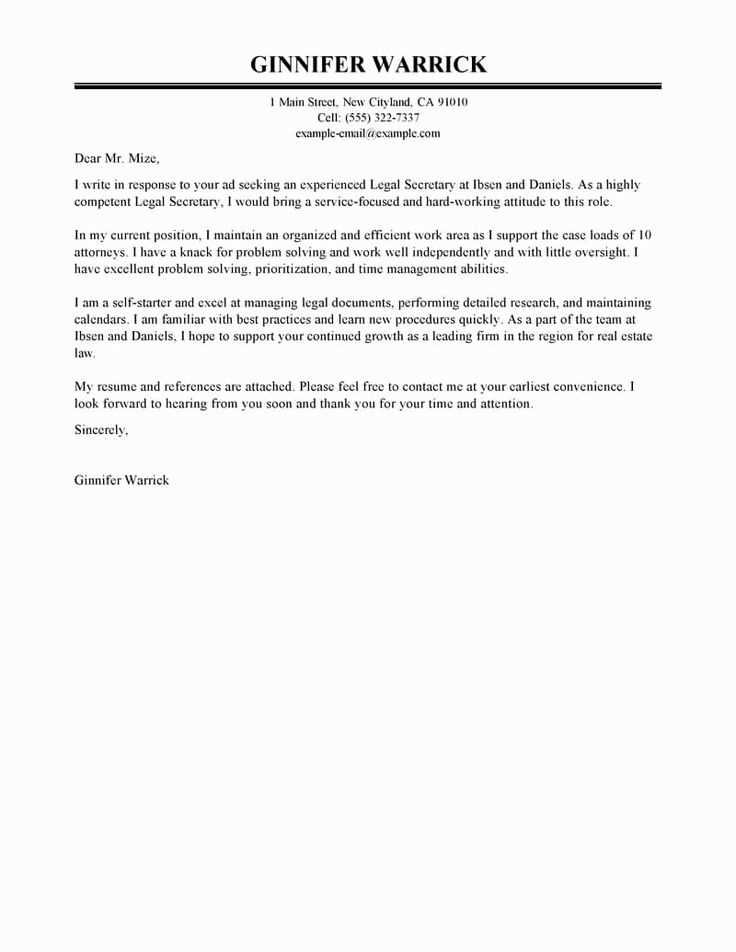 professional legal letter template