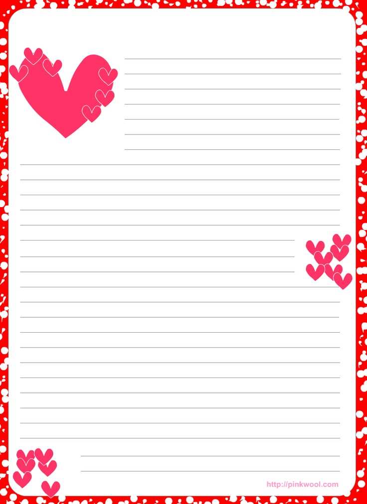 template for a love letter