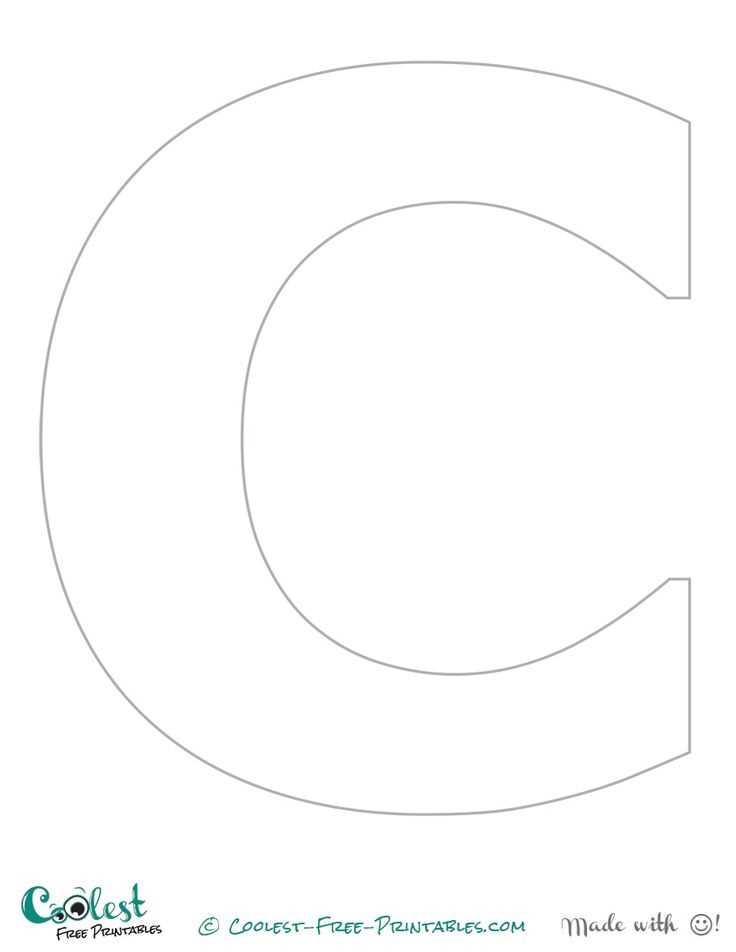 c letter template