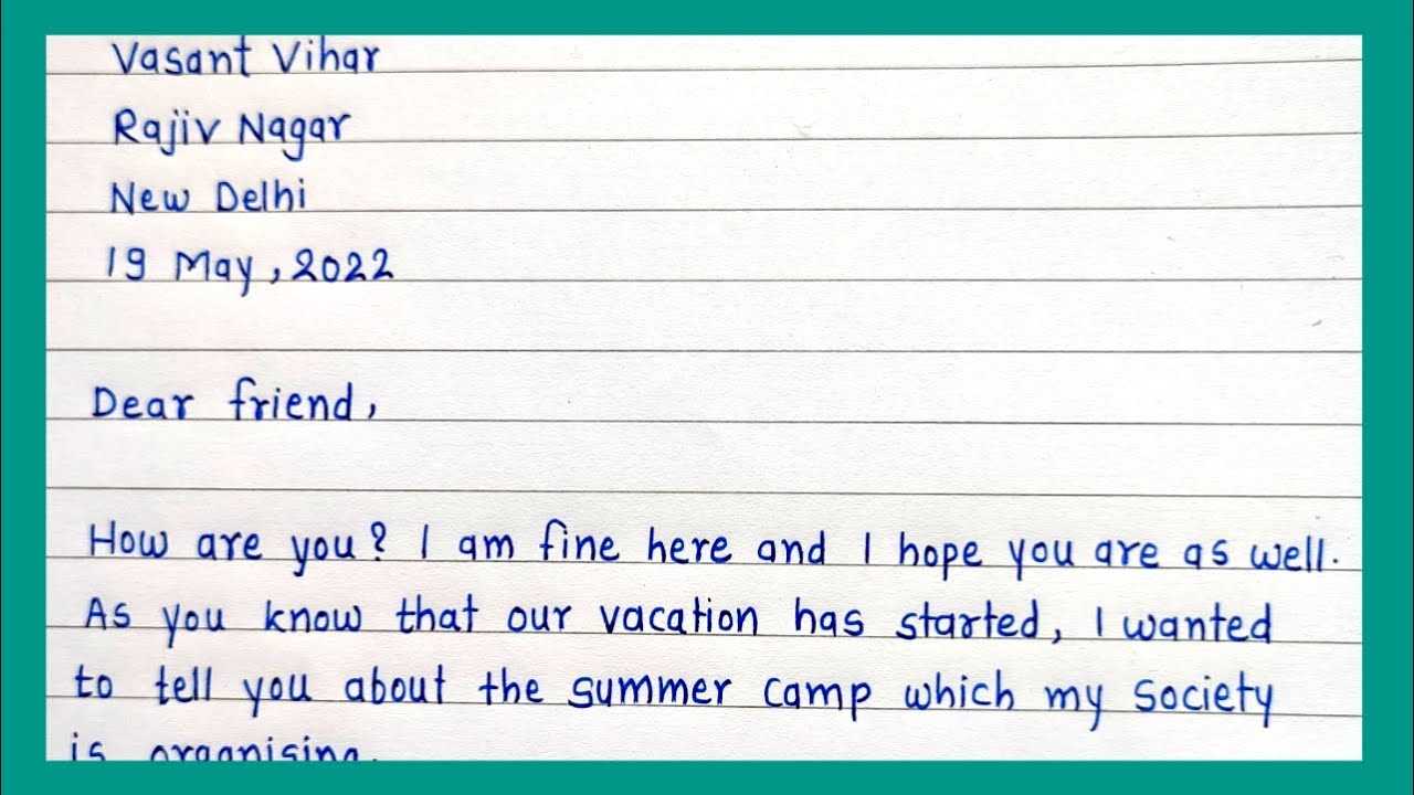 camp letter templates