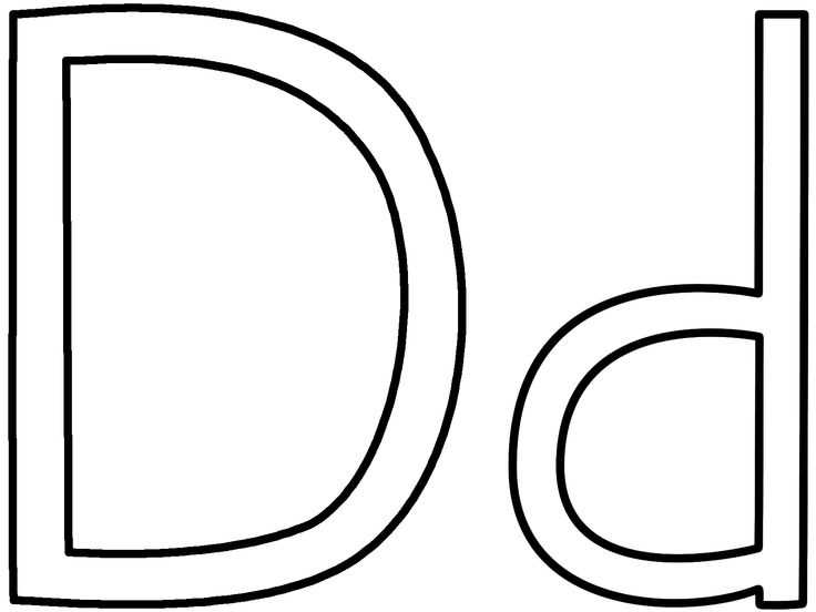 capital letter d template