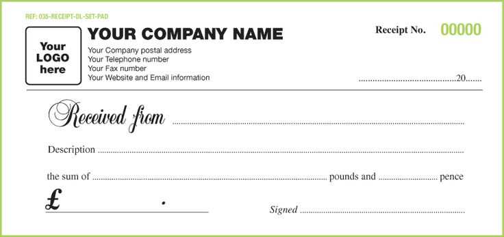 cash receipt letter template