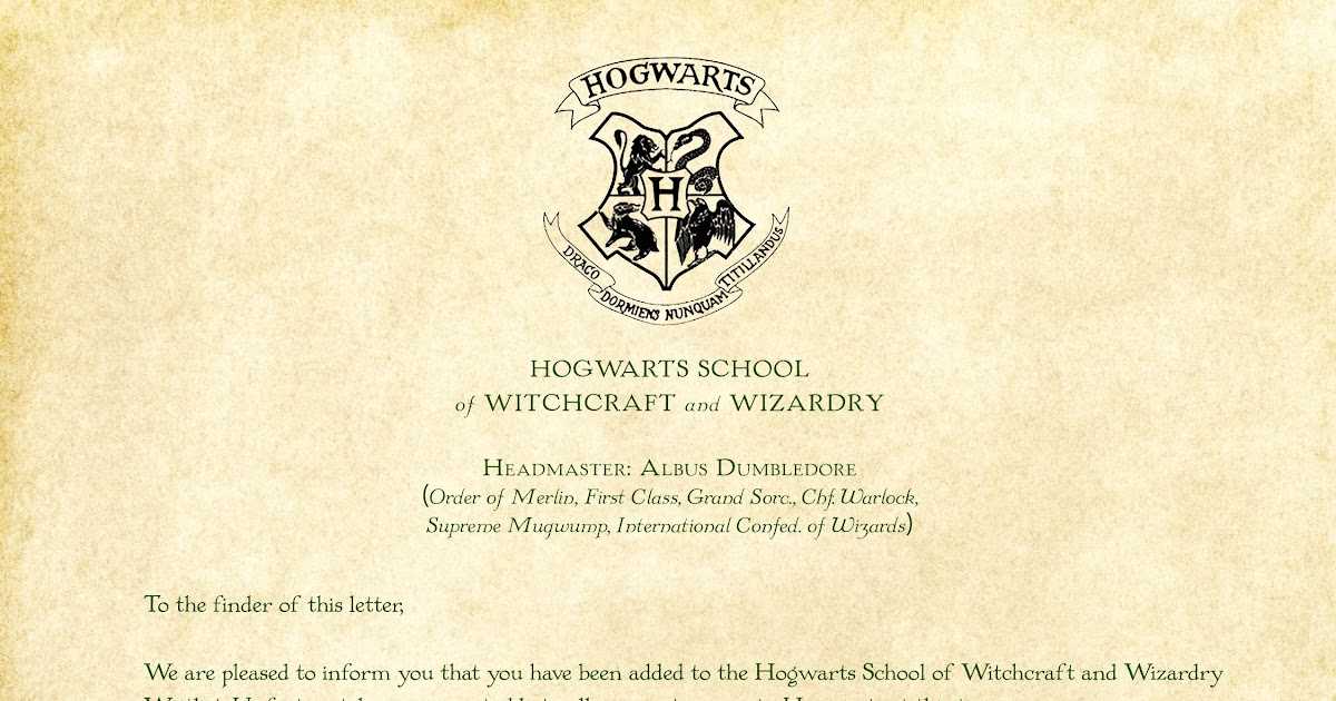 blank hogwarts acceptance letter template