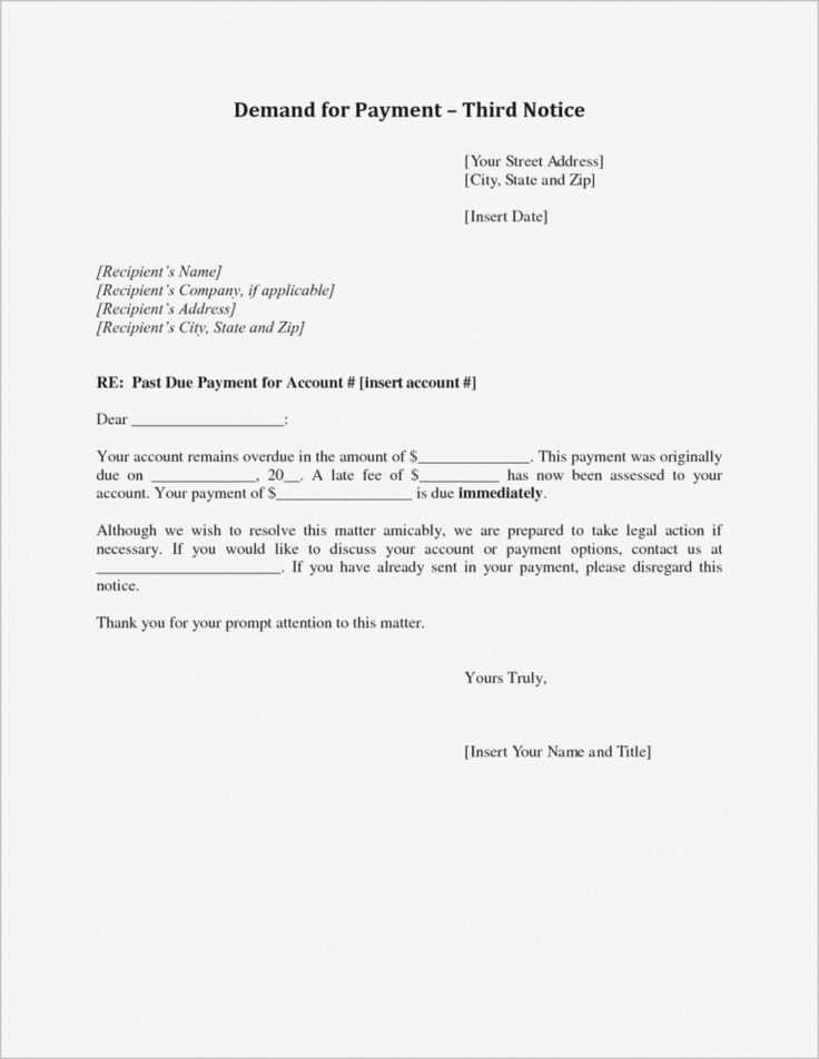 change of payment terms letter template