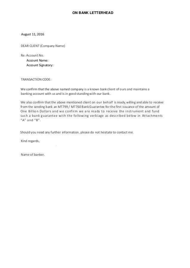 change of bank details letter to customers template