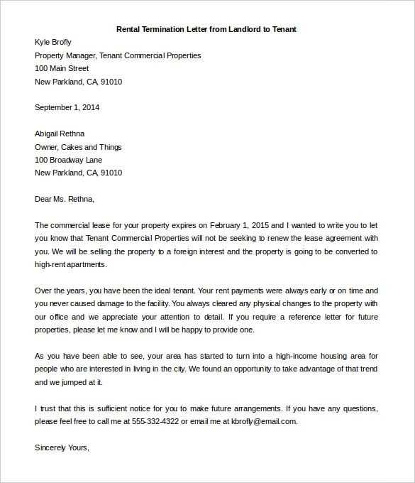 change of ownership letter to tenants template