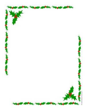 christmas letter border template