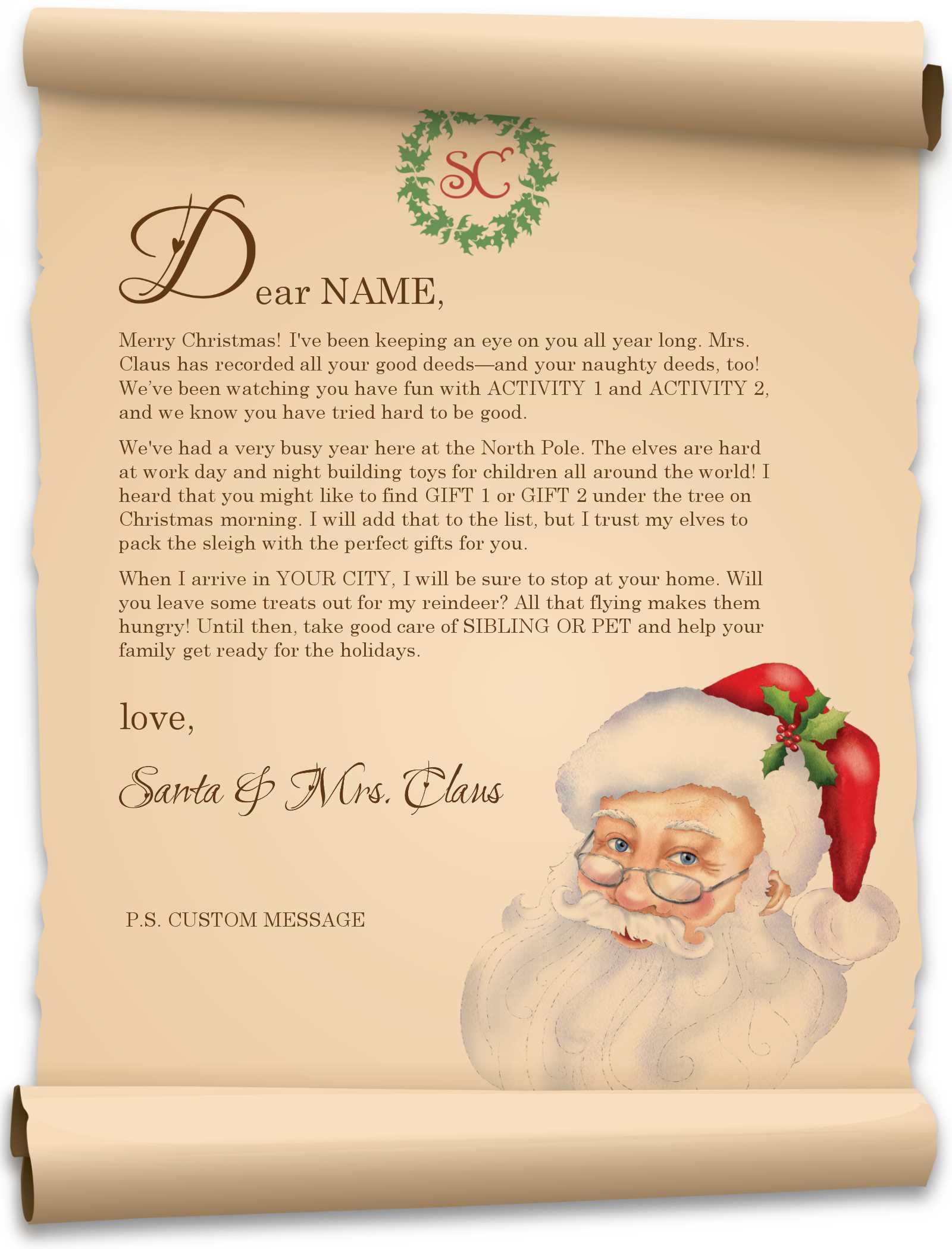 christmas letter ideas templates