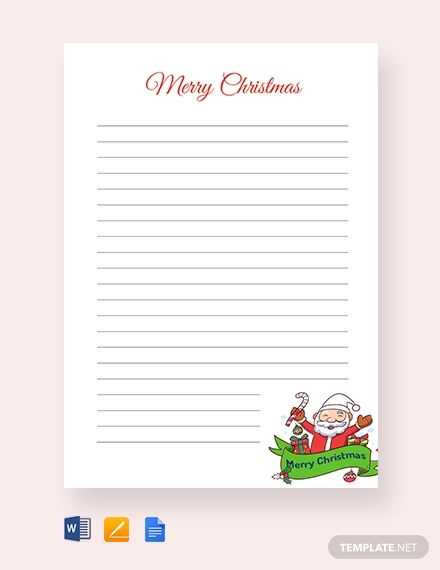 christmas letter template google docs