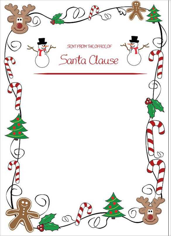 christmas letter templates microsoft word free