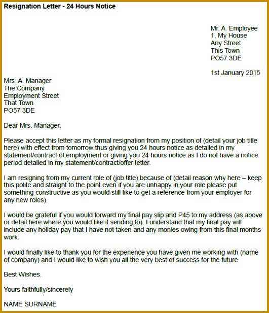 resignation letter template 2 month notice