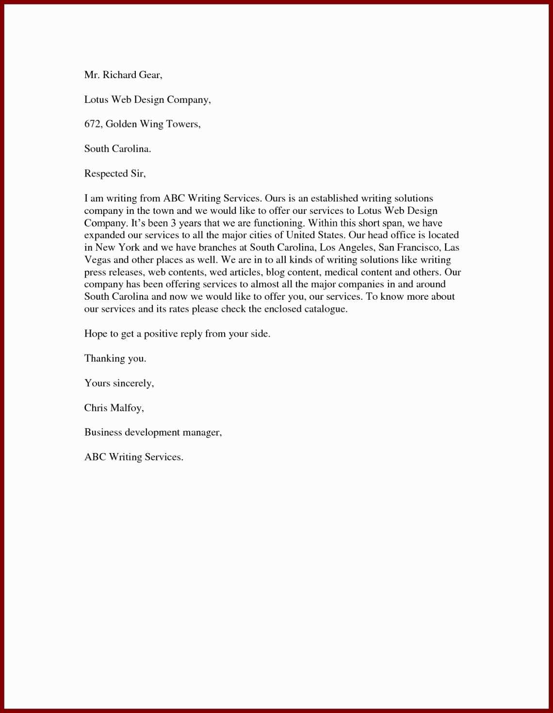 cleaning service offer letter template