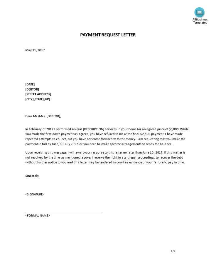 notice of legal action letter template