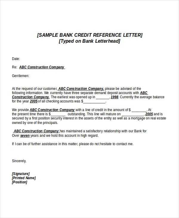 company bank details letter template