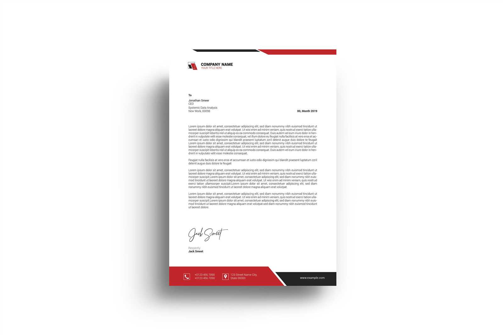 company official letter template