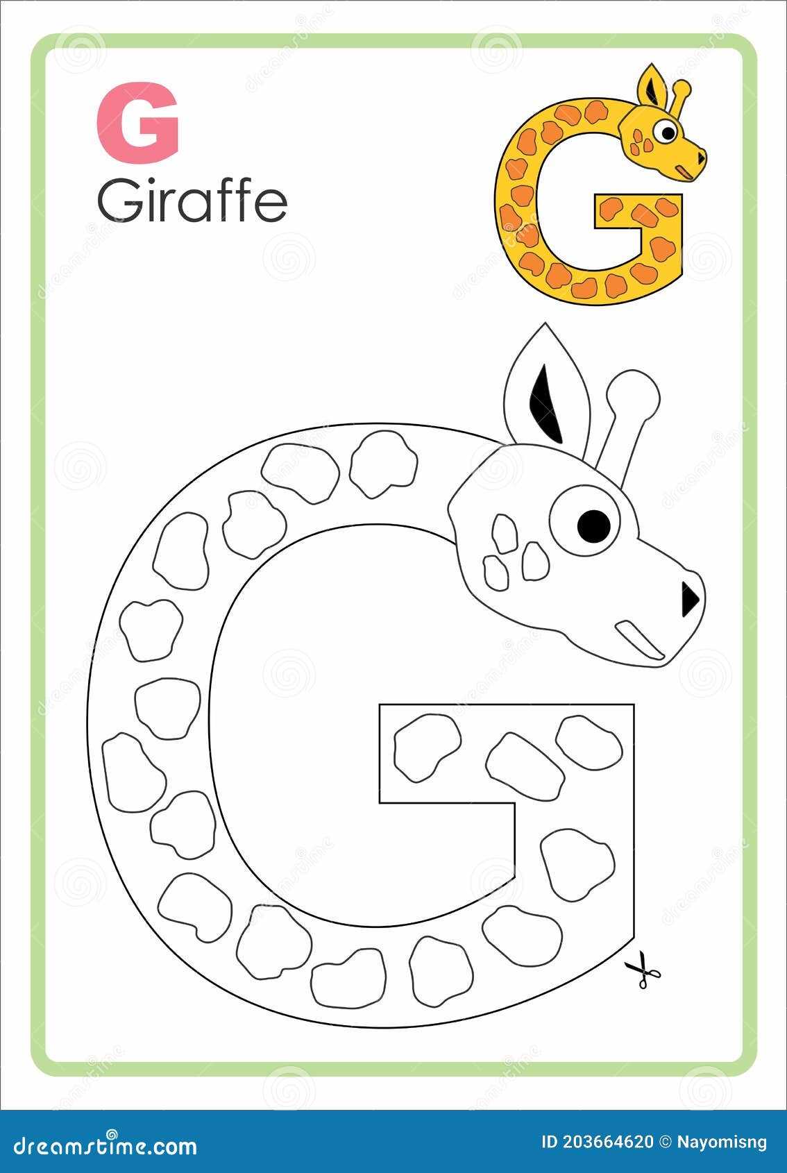 printable letter g craft template