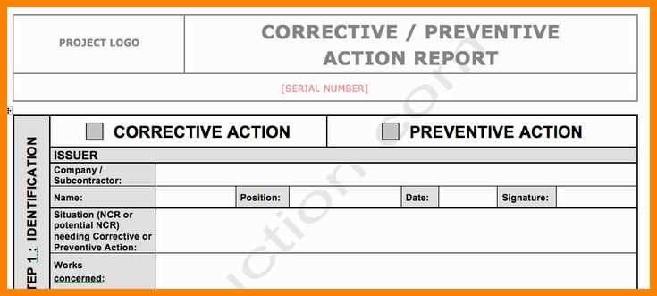 corrective action letter template