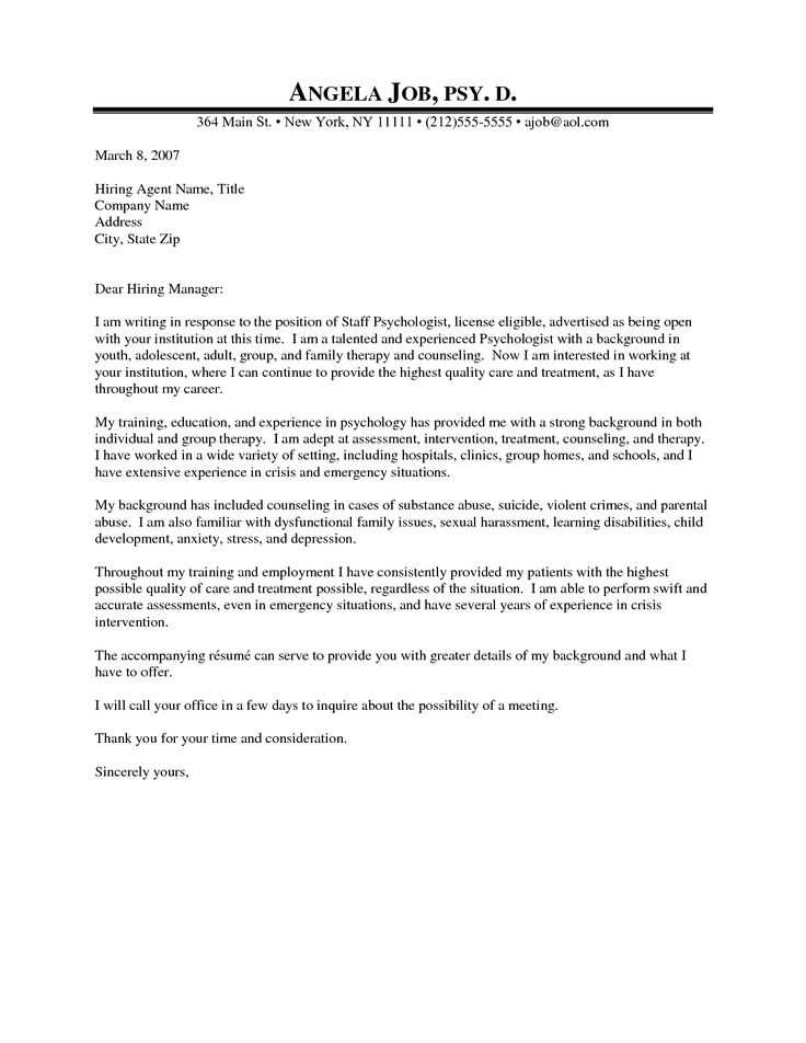 counseling letter template