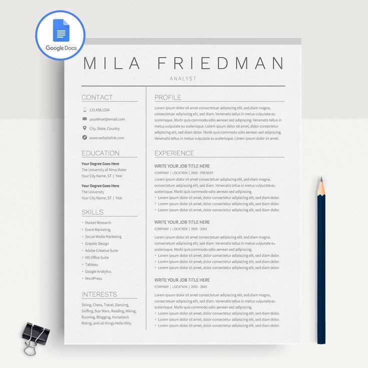 cover letter and resume template google docs